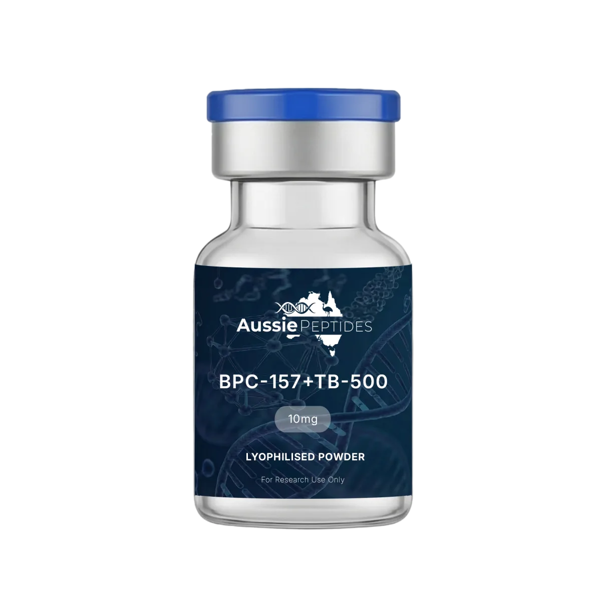 BPC-157 + TB-500 (10mg) research peptide vial