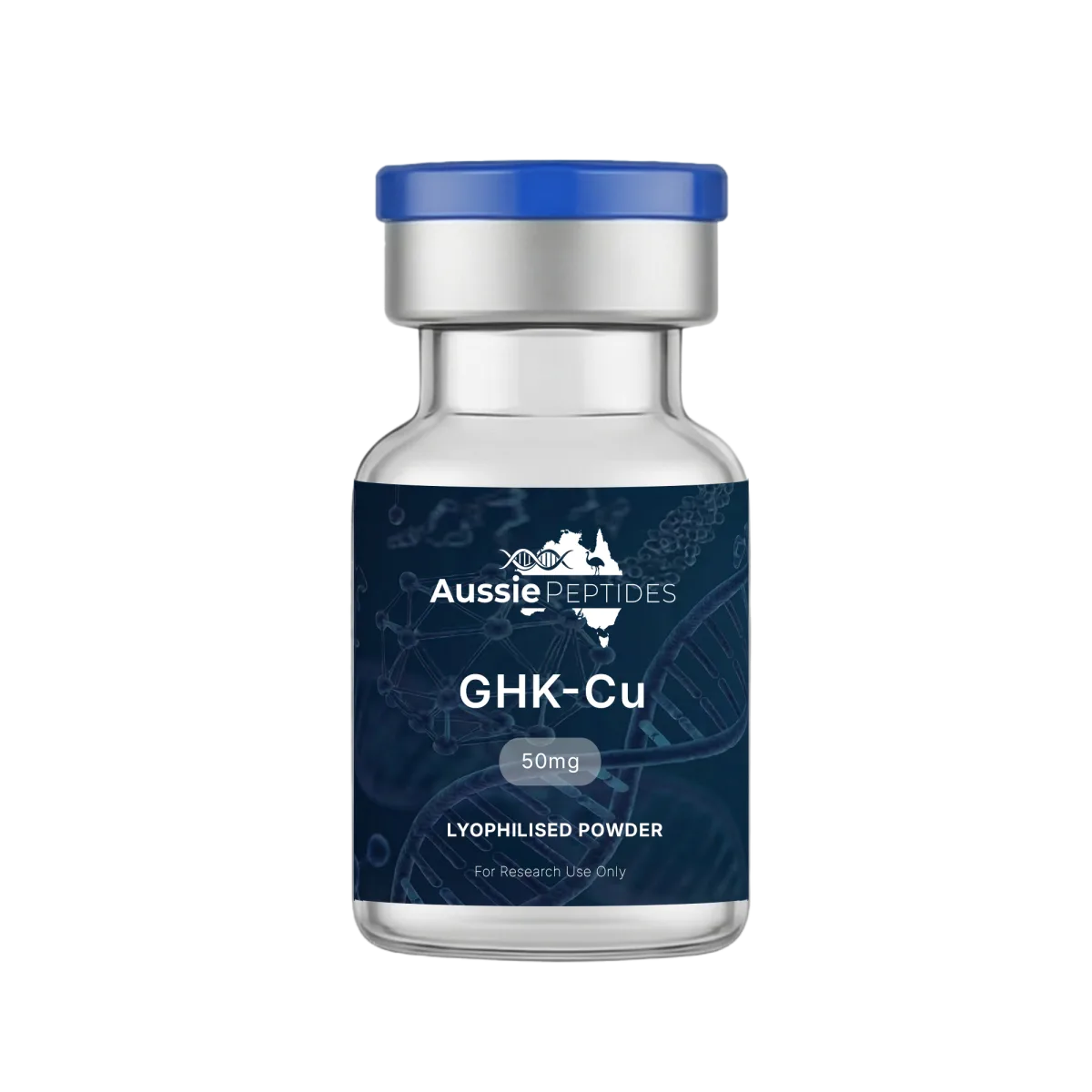 GHK-Cu (50mg) research peptide vial